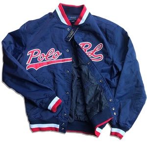 Polo RL baseball logo bomber jacket 🧥